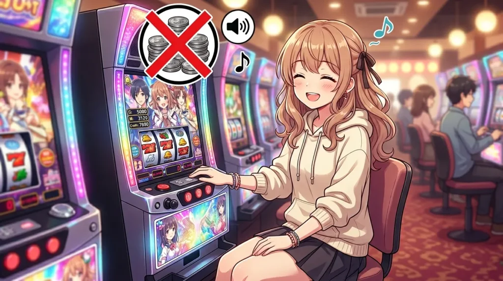 メダル音を消す「コイン不要機」
